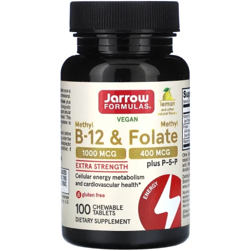 Jarrow - Methyl B-12 & Methyl Folate - 100 tabletek Jarrow - Methyl B-12 & Methyl Folate - 100 tabletek